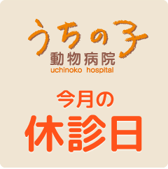 今月の休診日